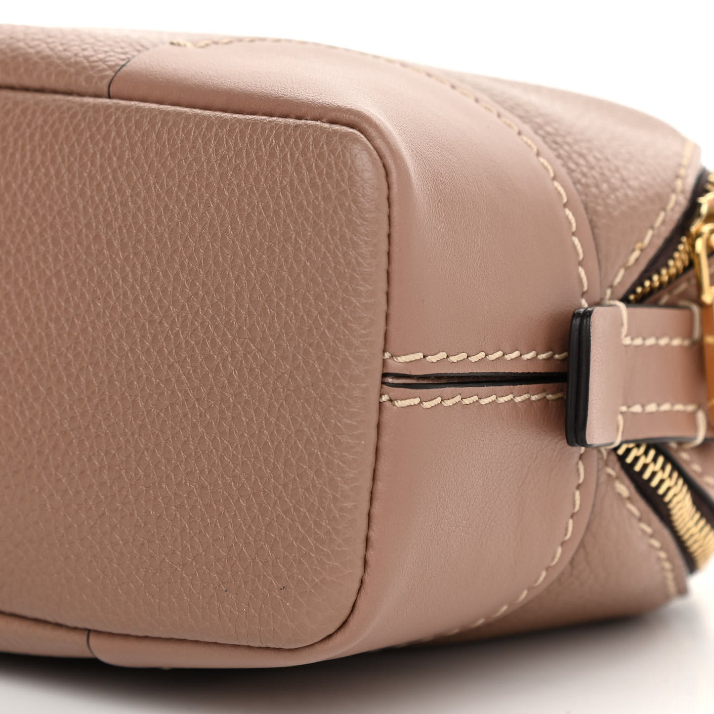 Calfskin Mini Daria Chain Bag Cement Brown