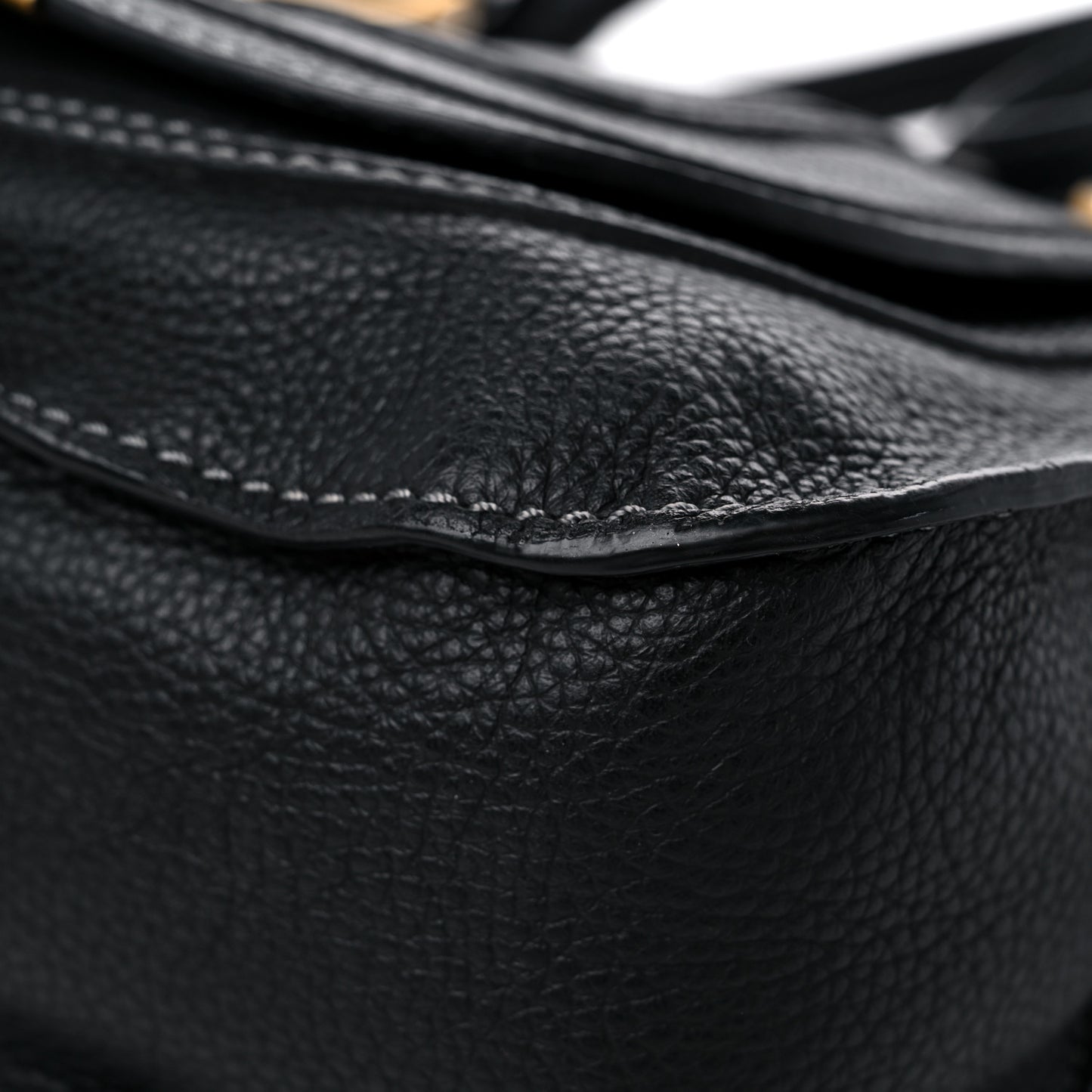 Calfskin Small Marcie Satchel Black