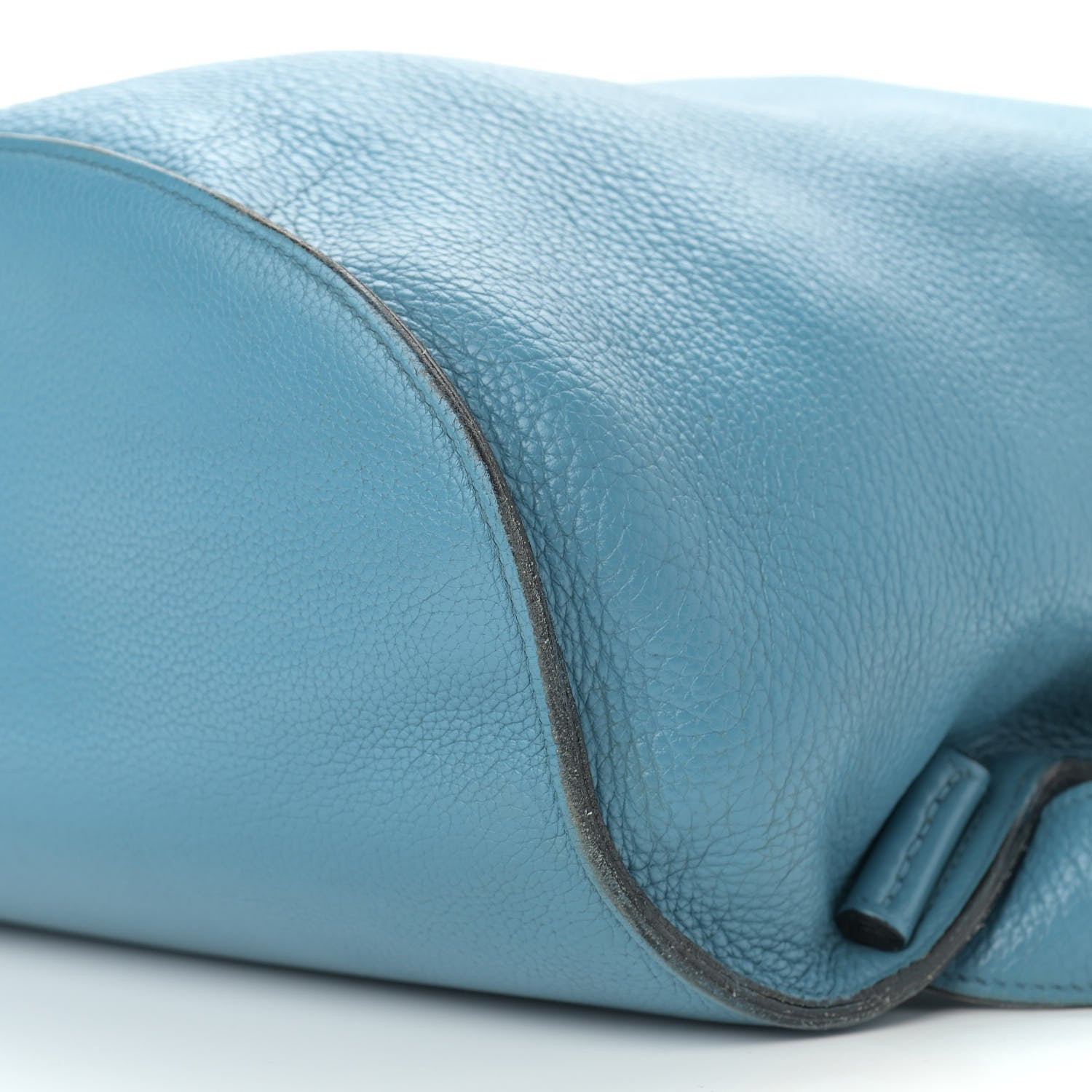 Hermes Taurillon Clemence Sherpa Backpack Blue Jean 9 of 16