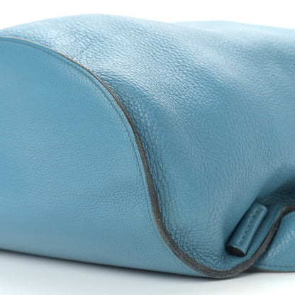 Hermes Taurillon Clemence Sherpa Backpack Blue Jean 9 of 16