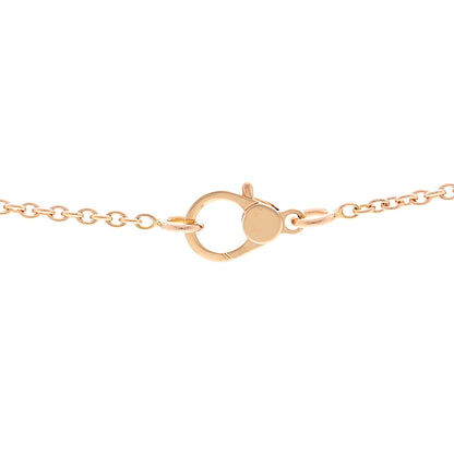 Hermes 18K Rose Gold Diamond Finesse Pendant Necklace 5 of 6