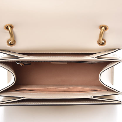 Gucci Calfskin Sylvie Web Small Queen Margaret Top Handle Bag White 6 of 10