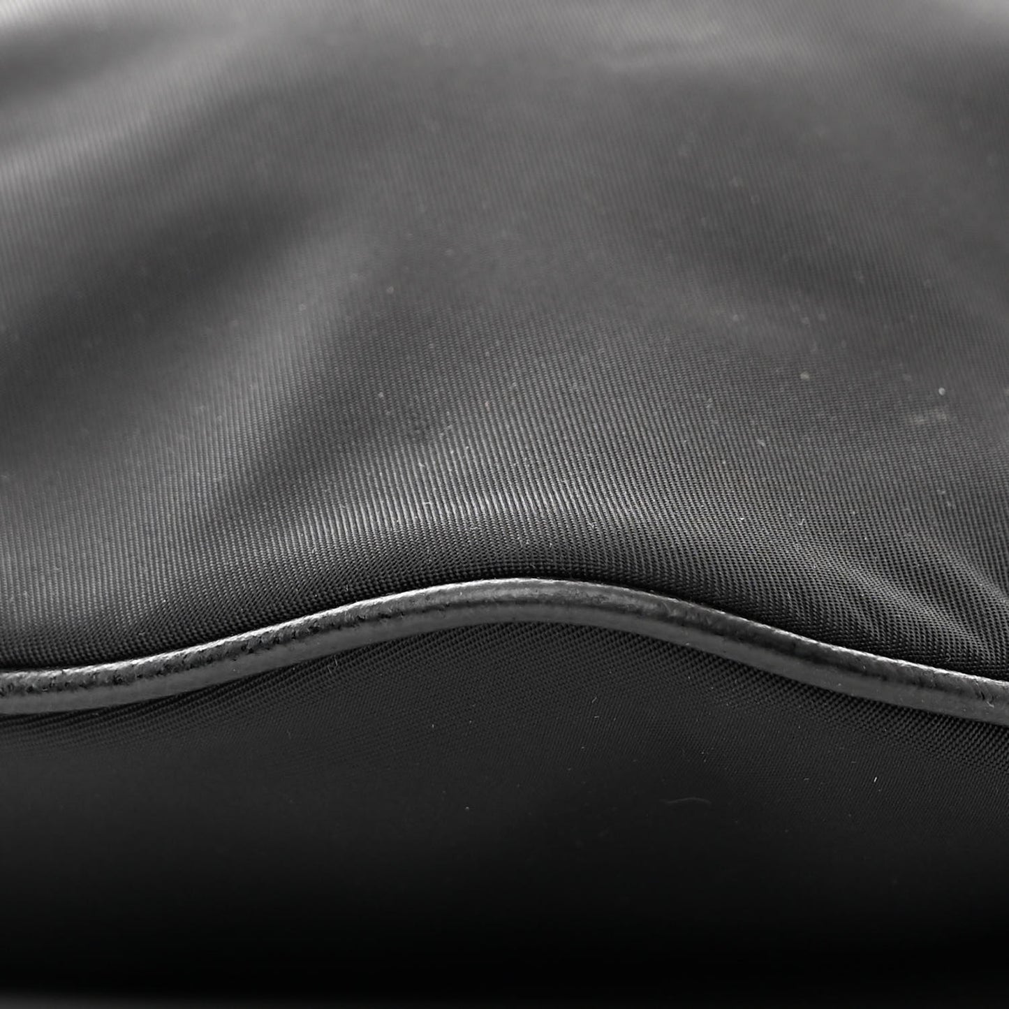 Tessuto Nylon Saffiano Belt Bag Black