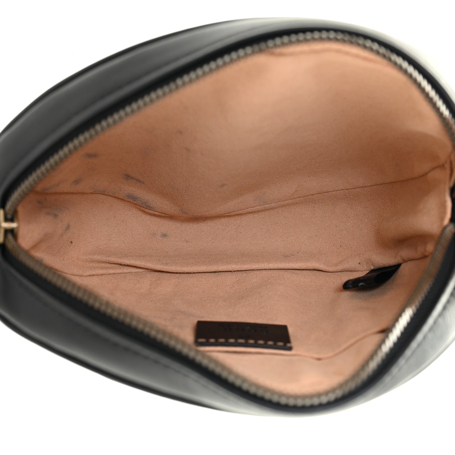 Gucci Calfskin Matelasse GG Marmont Belt Bag 85 34 Black 5 of 12