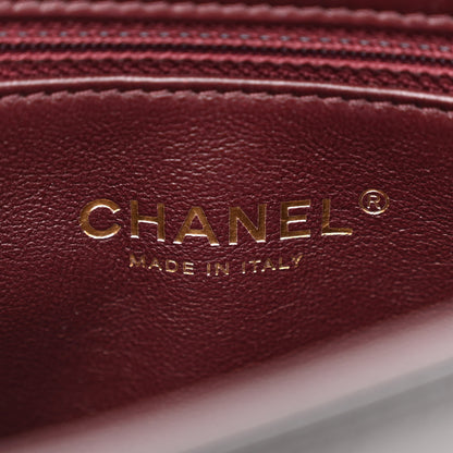Chanel Lambskin Quilted Medium Diamond CC Flap Black 6 of 14