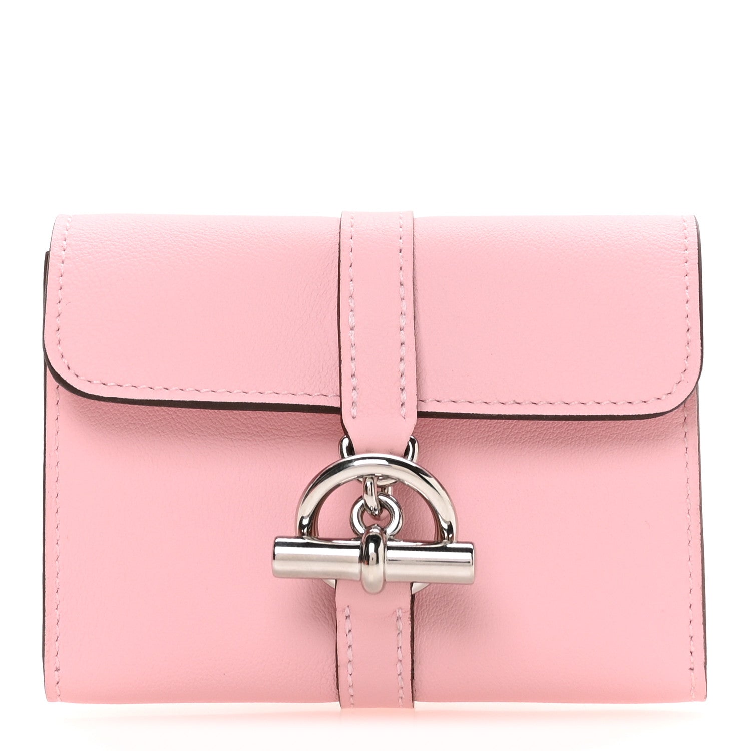 Hermes Swift Glenan Compact Wallet Rose Sakura 1 of 8