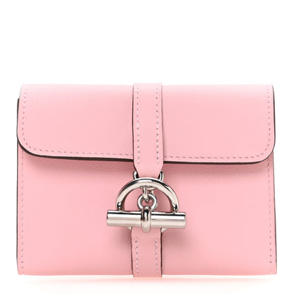 Hermes Swift Glenan Compact Wallet Rose Sakura 1 of 8