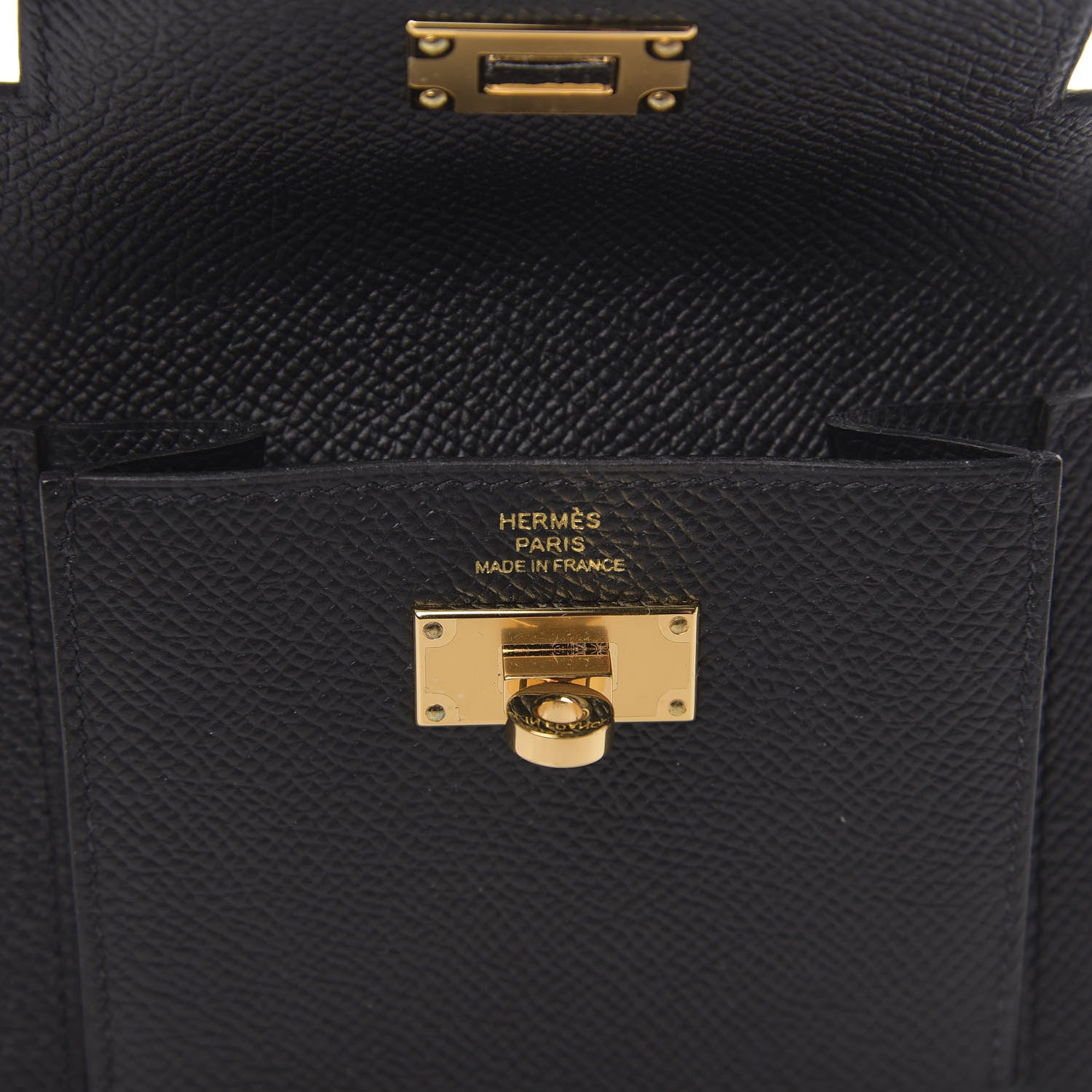 Hermes Epsom Kelly Pocket Compact Wallet Black 5 of 7