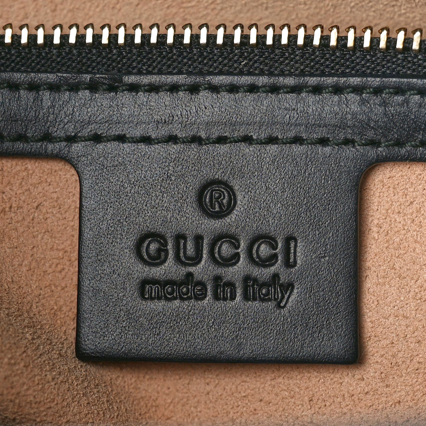 Guccissima Small Zippered Bucket Tote Black