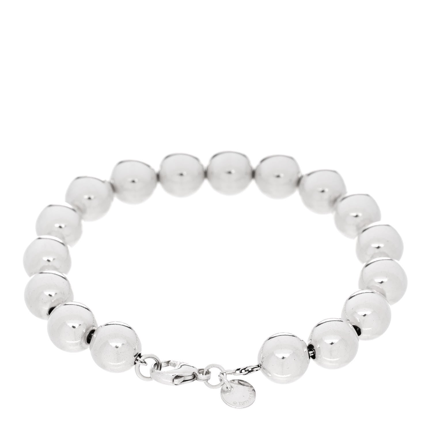Tiffany Sterling Silver 10mm Hardwear Ball Bracelet 2 of 4