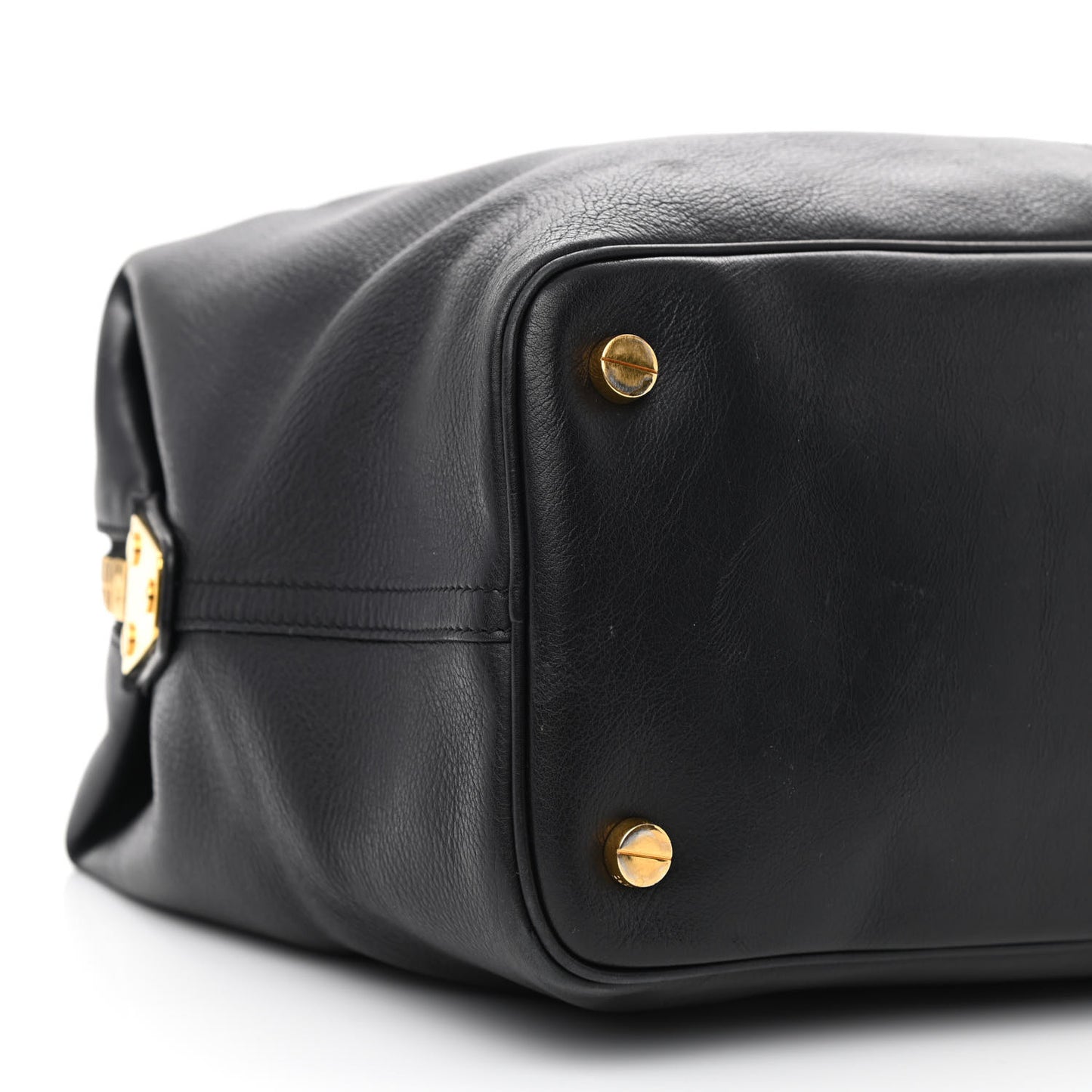 Calfskin Natasha Satchel Black