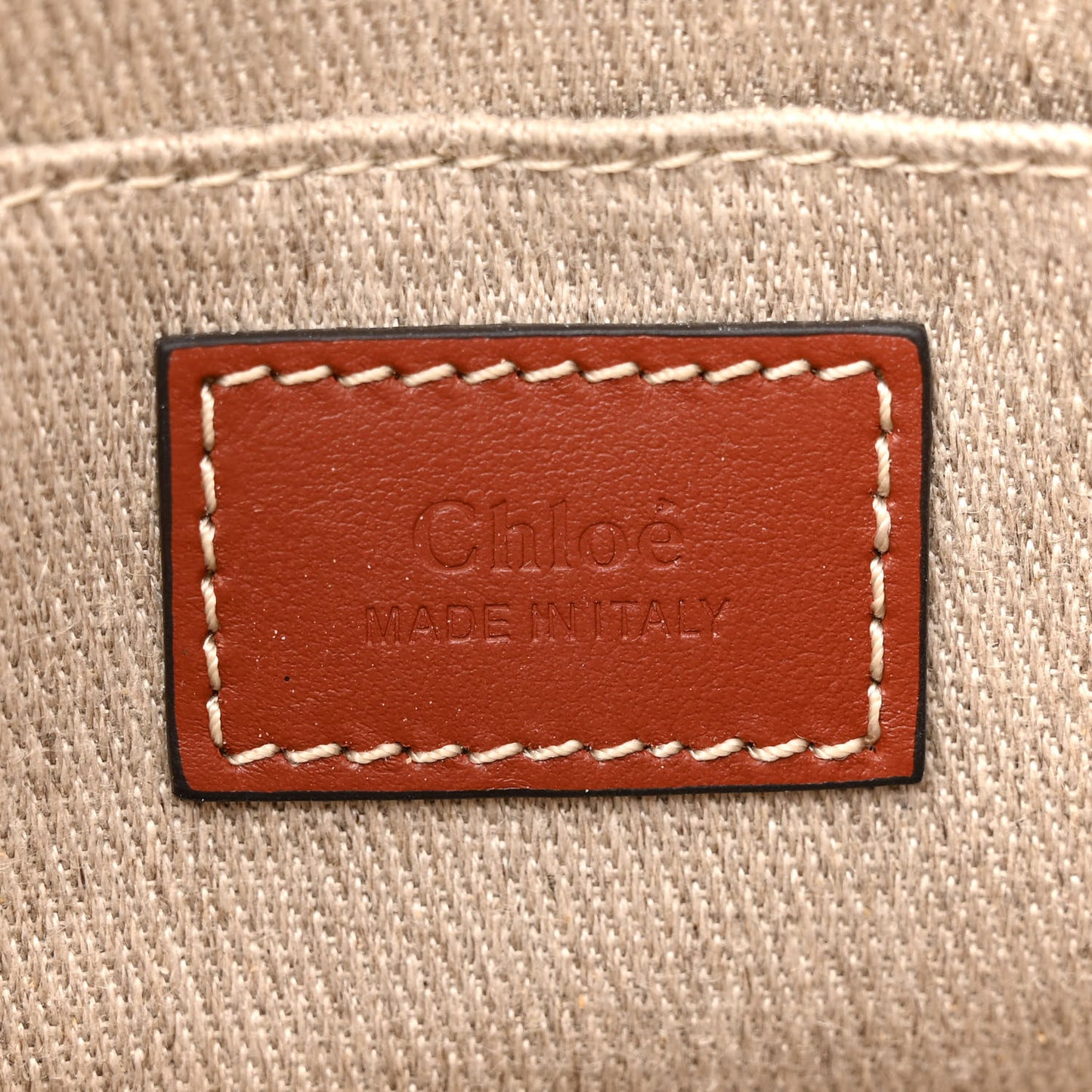 Cotton Calfskin Mini Woody Ribbon Tote White Brown