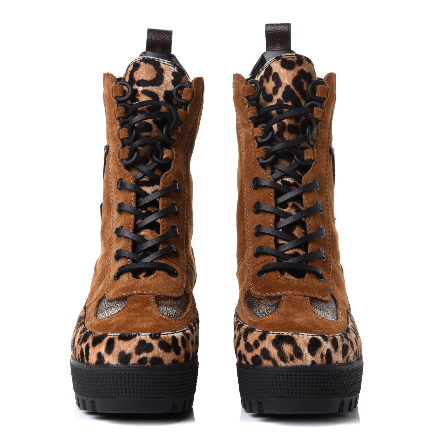 Louis Vuitton Suede Calfskin Monogram Laureate Platform Desert Boots 38 Cognac 4 of 22