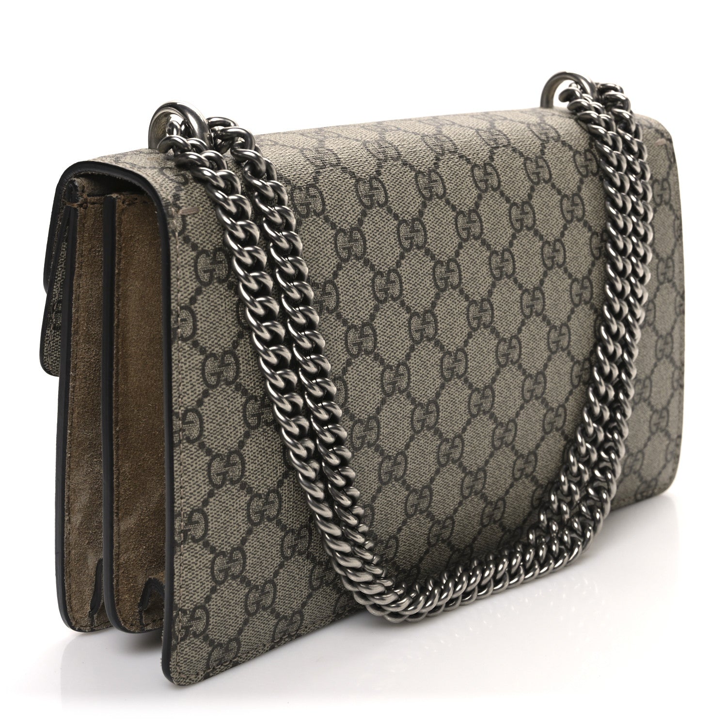 Gucci GG Supreme Monogram Small Dionysus Shoulder Bag Taupe 3 of 10