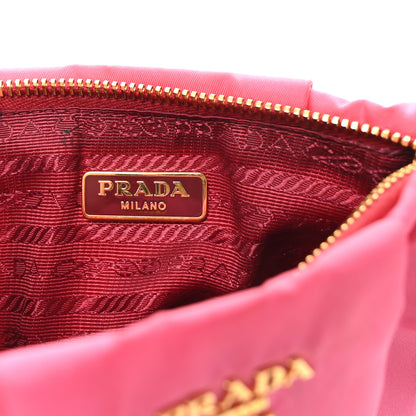 Prada Tessuto Nylon Wristlet Clutch Fuxia 6 of 6