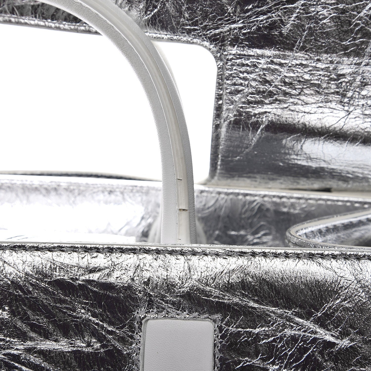 Christian Dior Metallic Calfskin Medium Diorever Flap Silver 8 of 9