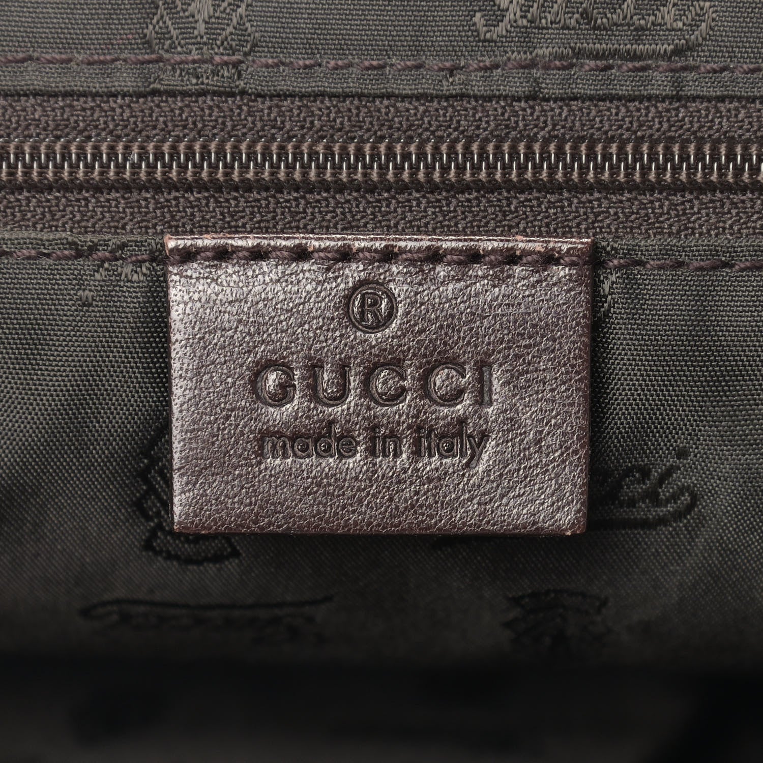 Gucci Crystal Monogram Duchessa Flap Shoulder Bag Dark Brown 6 of 14