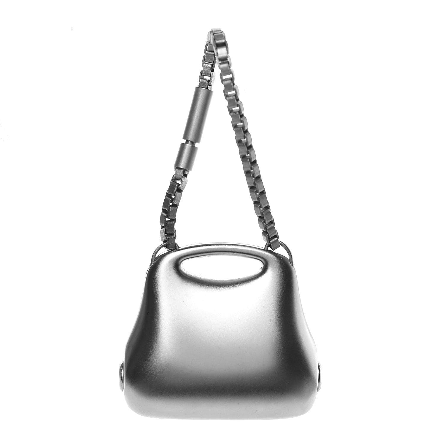 Chanel CC Bag Charm Key Chain Silver 1 of 5