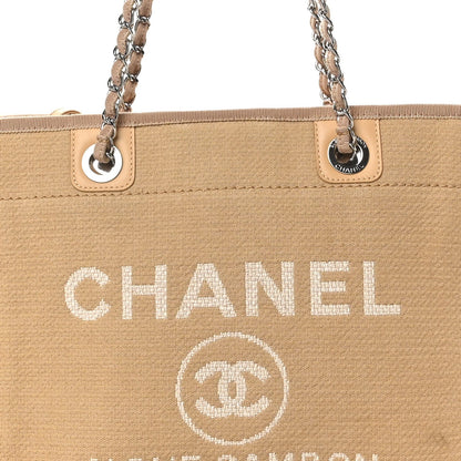 Chanel Mixed Fibers Small Deauville Tote Beige 9 of 11