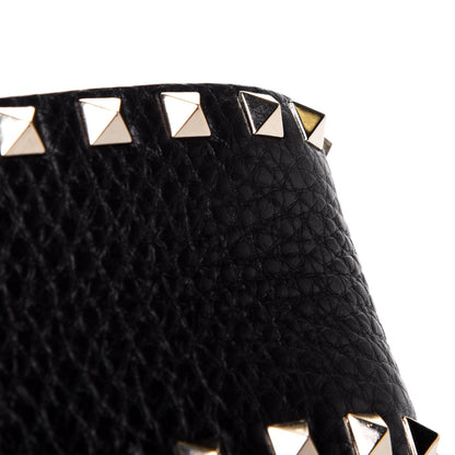 Valentino Garavani Grained Calfskin Rockstud Bucket Bag Black 5 of 5