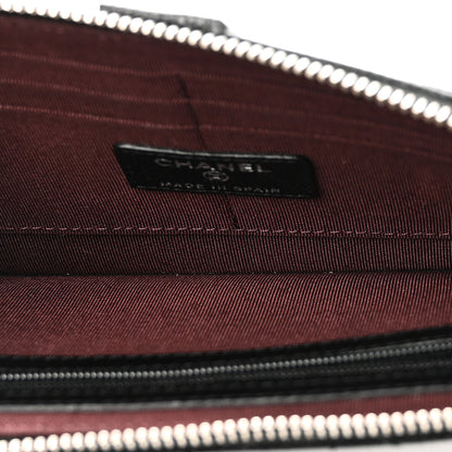 Chanel Caviar Quilted Classic Pouch With Handle Black 4 of 10