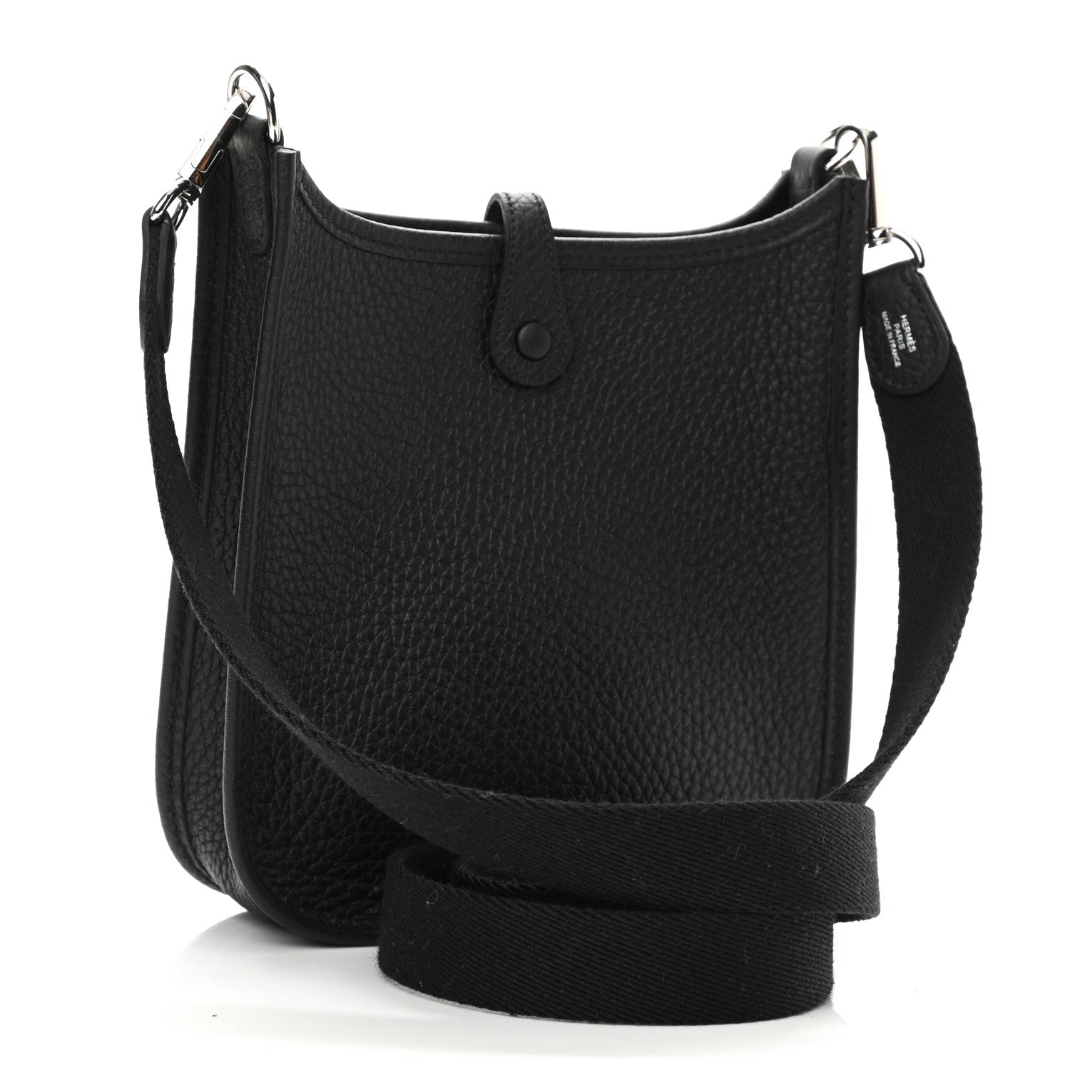 Hermes Taurillon Clemence Evelyne TPM Black 3 of 10