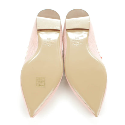 Valentino Garavani Pebbled Calfskin Rockstud Ballerina Flats 40.5 Water Rose 5 of 9