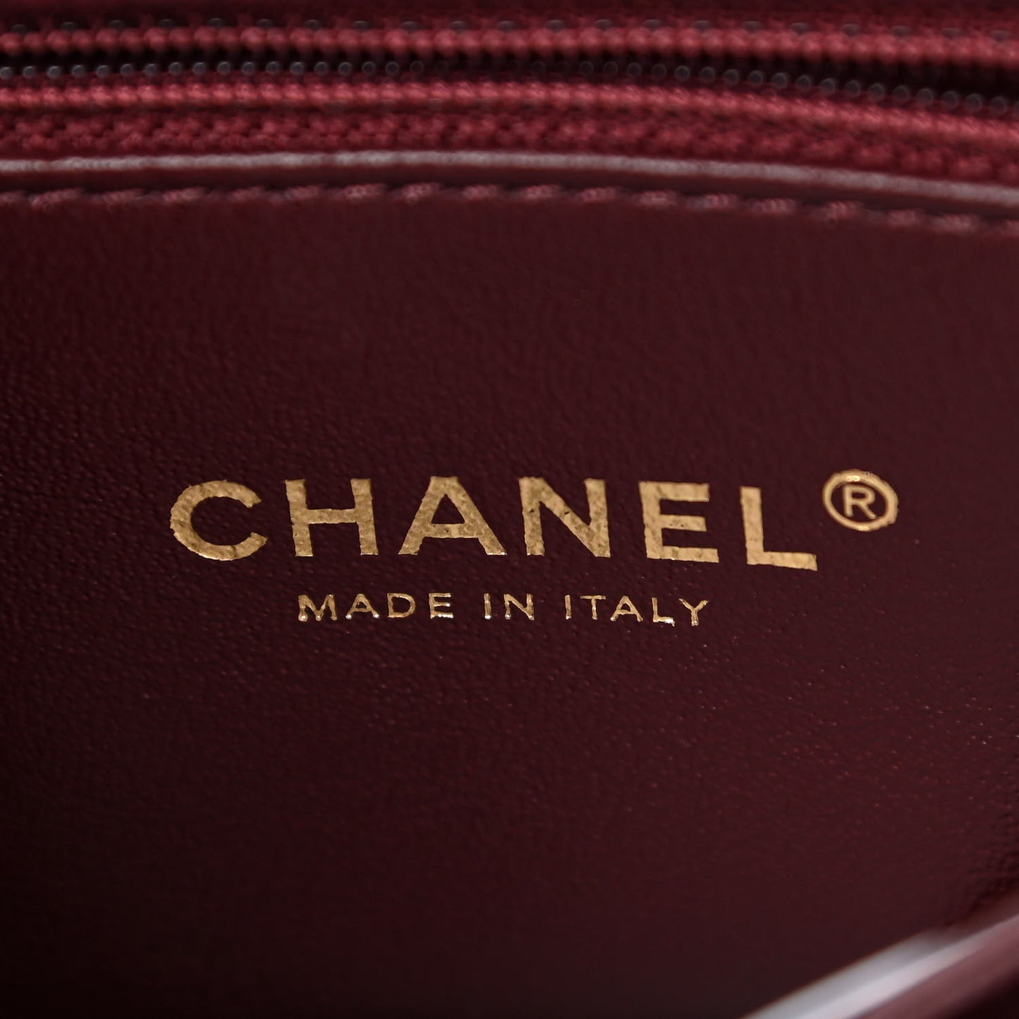 Caviar Elaphe Quilted Mini Coco Handle Flap Burgundy