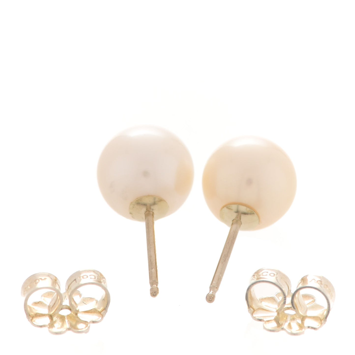 Sterling Silver Freshwater Pearl 7.5-8mm Ziegfeld Earrings