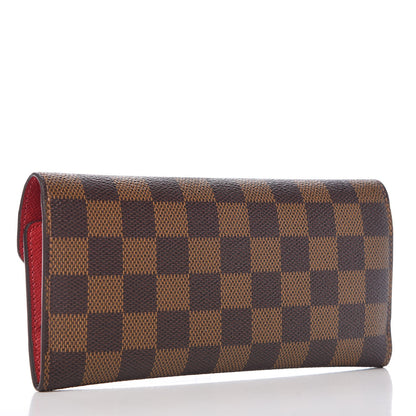 Louis Vuitton Damier Ebene Josephine Wallet Red 4 of 11