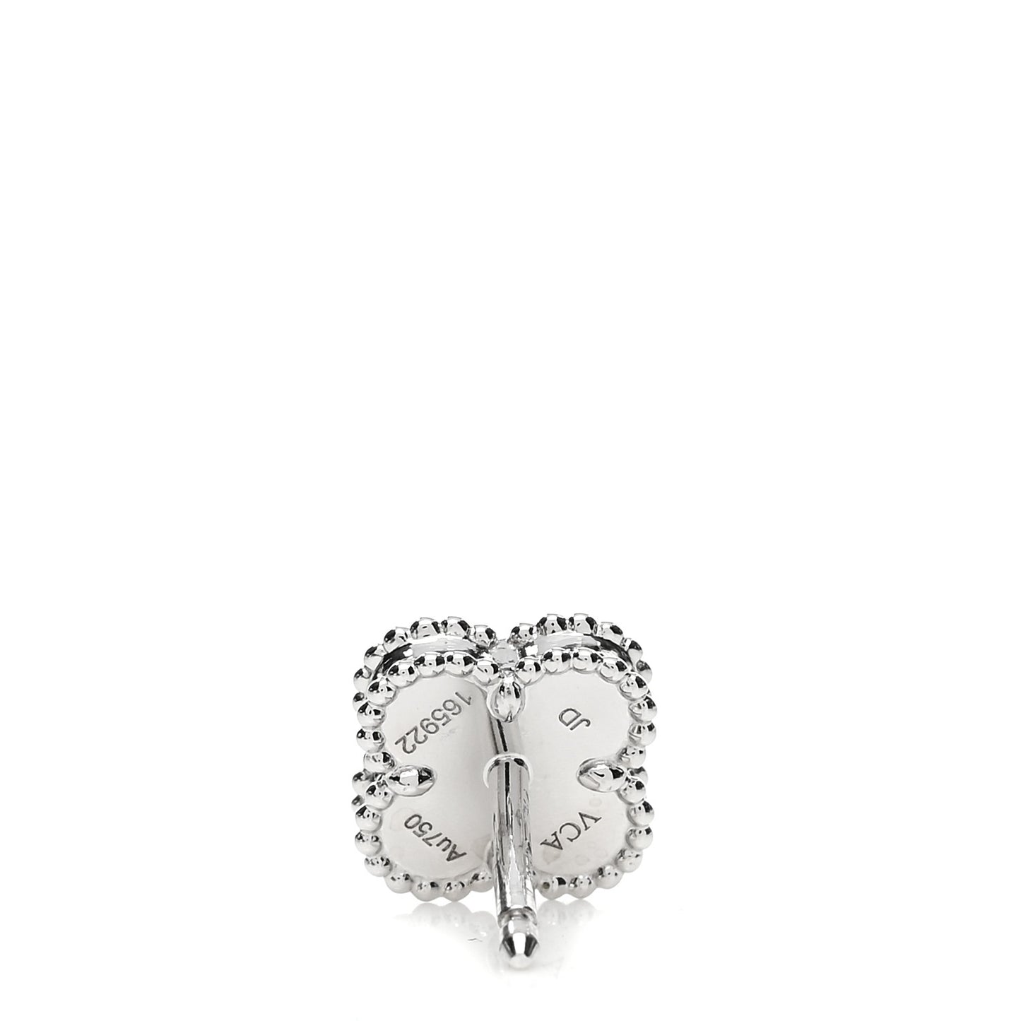 18K White Gold Turquoise Sweet Alhambra Earrings