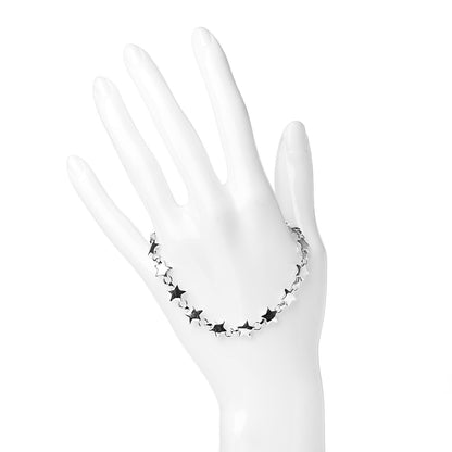 Tiffany Sterling Silver Chain of Stars Bracelet 2 of 4