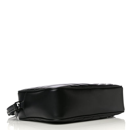 Saint Laurent Calfskin Matelasse Monogram Lou Camera Bag Black 3 of 15