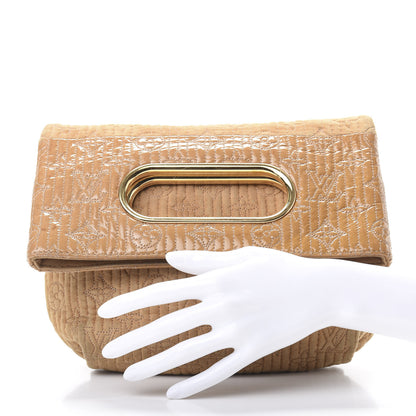 Louis Vuitton Suede Monogram Motard Afterdark Clutch Powder 2 of 12