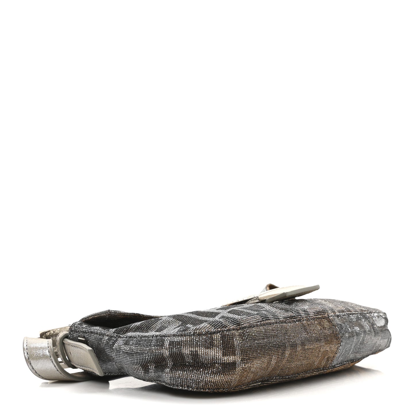 Metallic Lurex Zucca Vitello Baguette Oro Argento