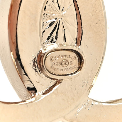 Chanel Crystal CC Large Stud Earrings Gold 4 of 4