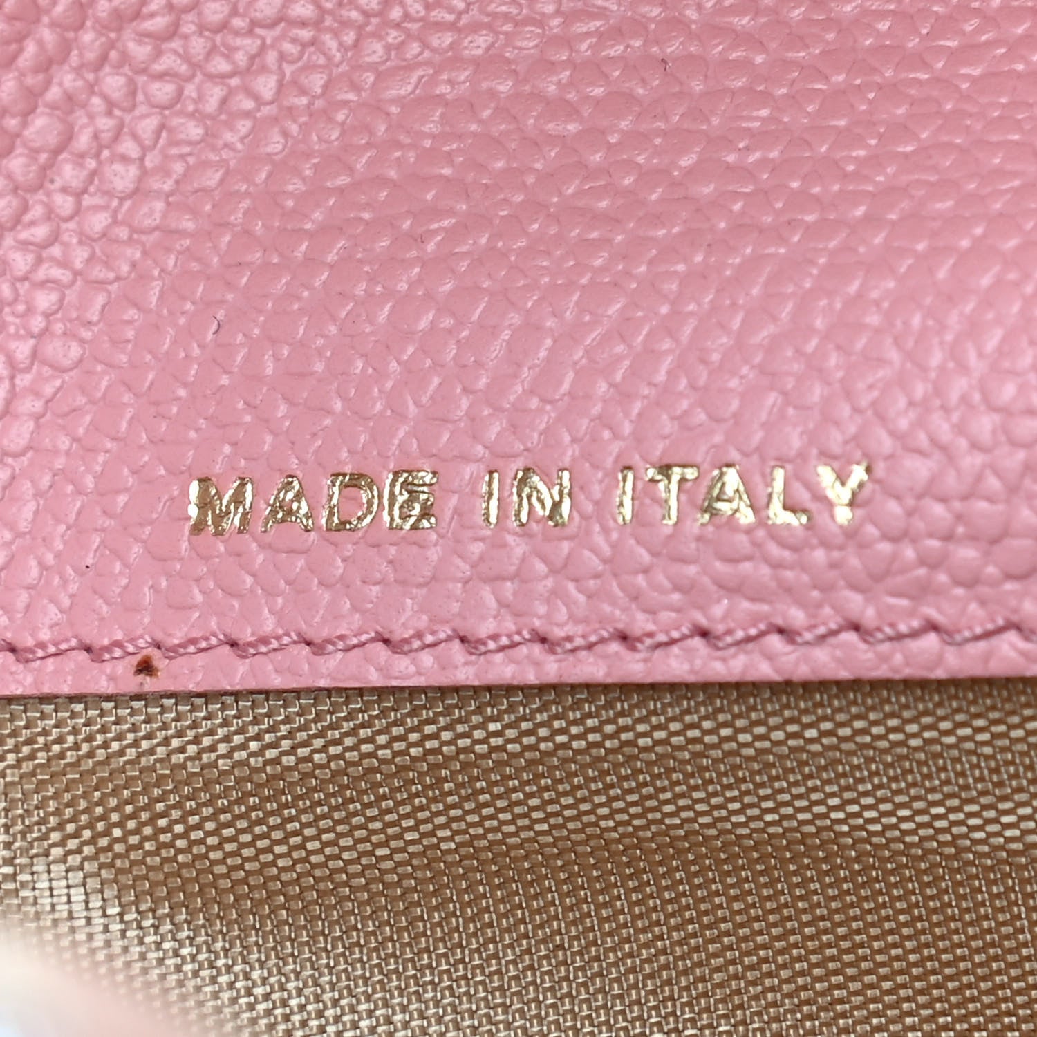 Chanel Grained Calfskin CC Button Yen Wallet Pink 6 of 9