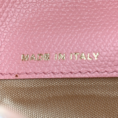 Chanel Grained Calfskin CC Button Yen Wallet Pink 6 of 9