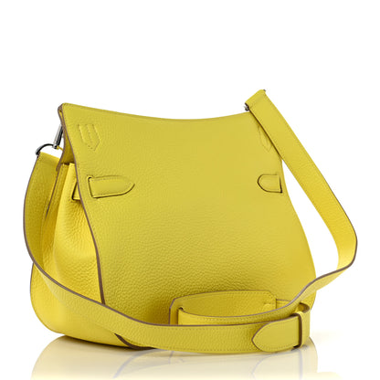 Hermes Taurillon Clemence Jypsiere 28 Lime 2 of 8