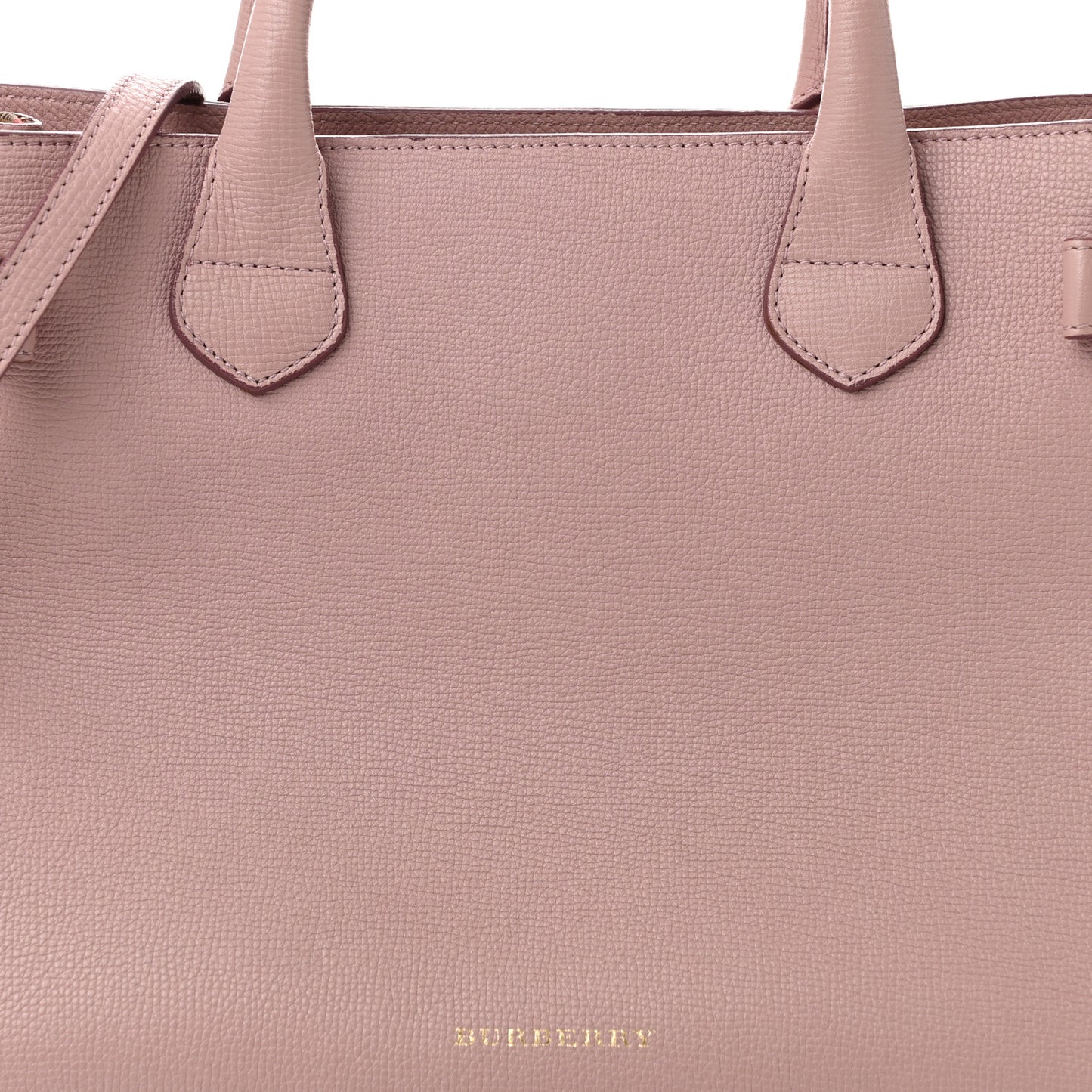 Derby Calfskin House Check Medium Banner Tote Pale Orchid