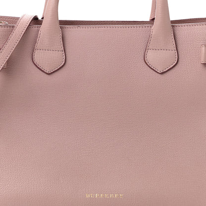 Burberry Derby Calfskin House Check Medium Banner Tote Pale Orchid 8 of 11
