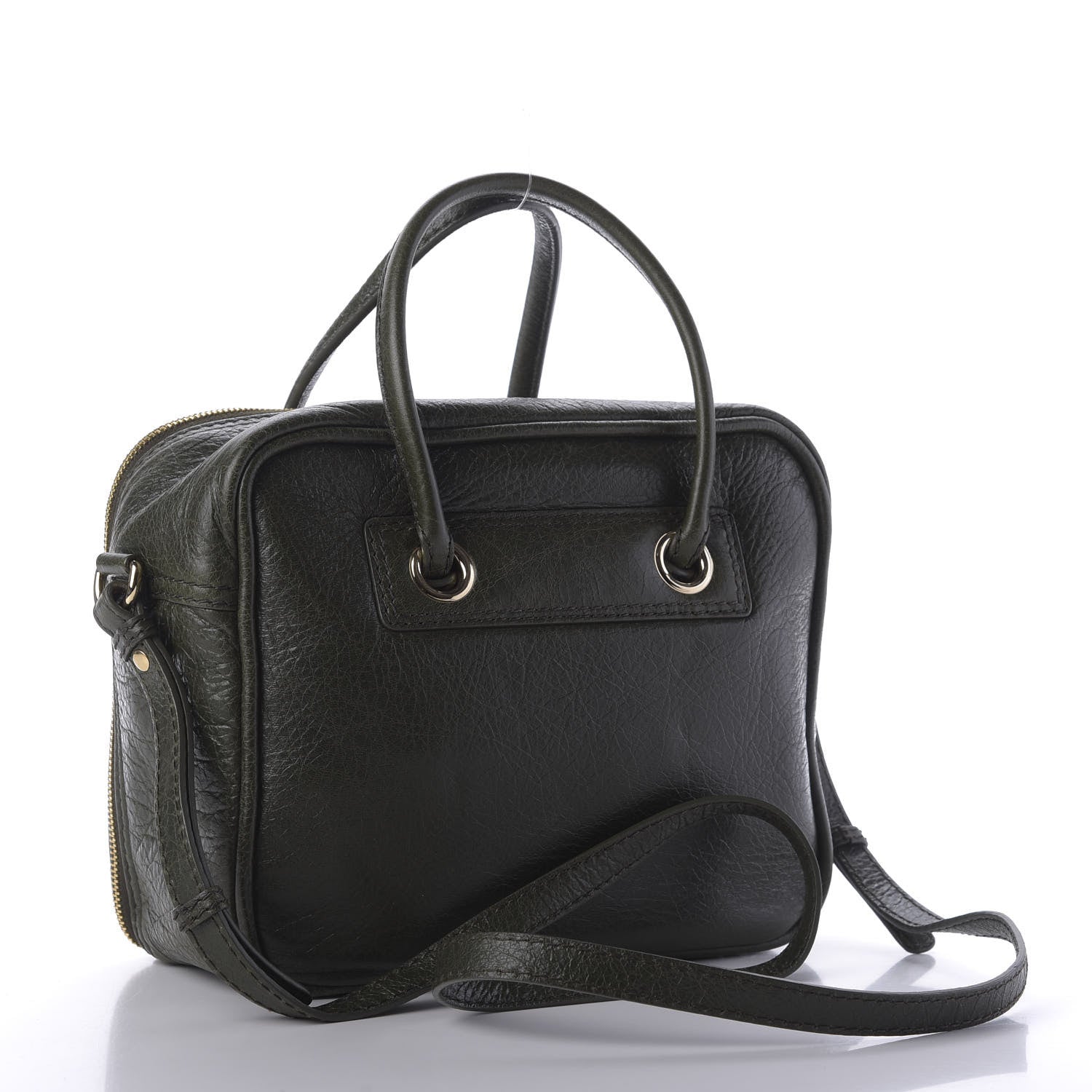 Balenciaga Agneau S Blanket Square Tote Green 5 of 11