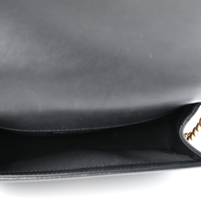 Chanel Calfskin Quilted Medium Boy Top Handle Flap Black 5 of 11