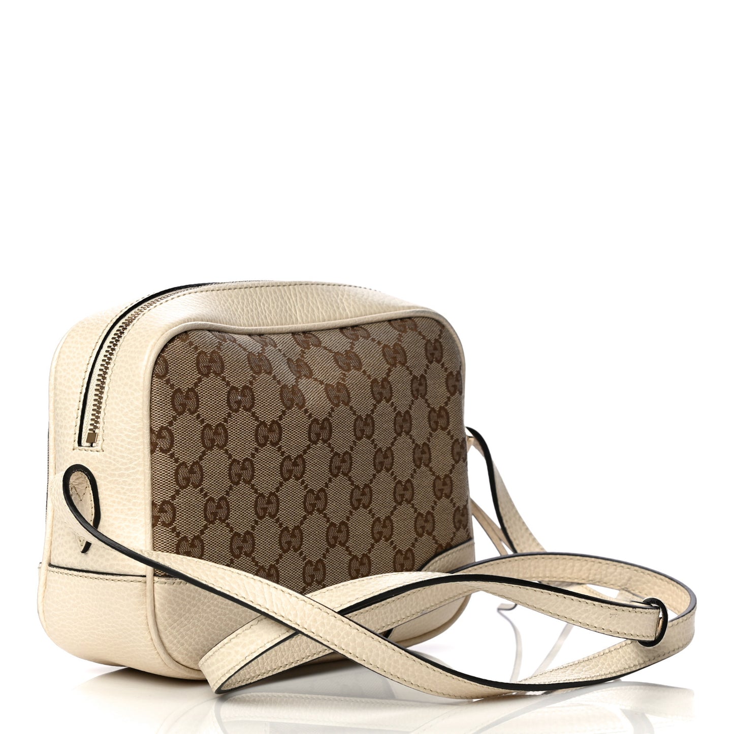 Monogram Dollar Calfskin Mini Bree Messenger Bag Beige Ebony Avoire