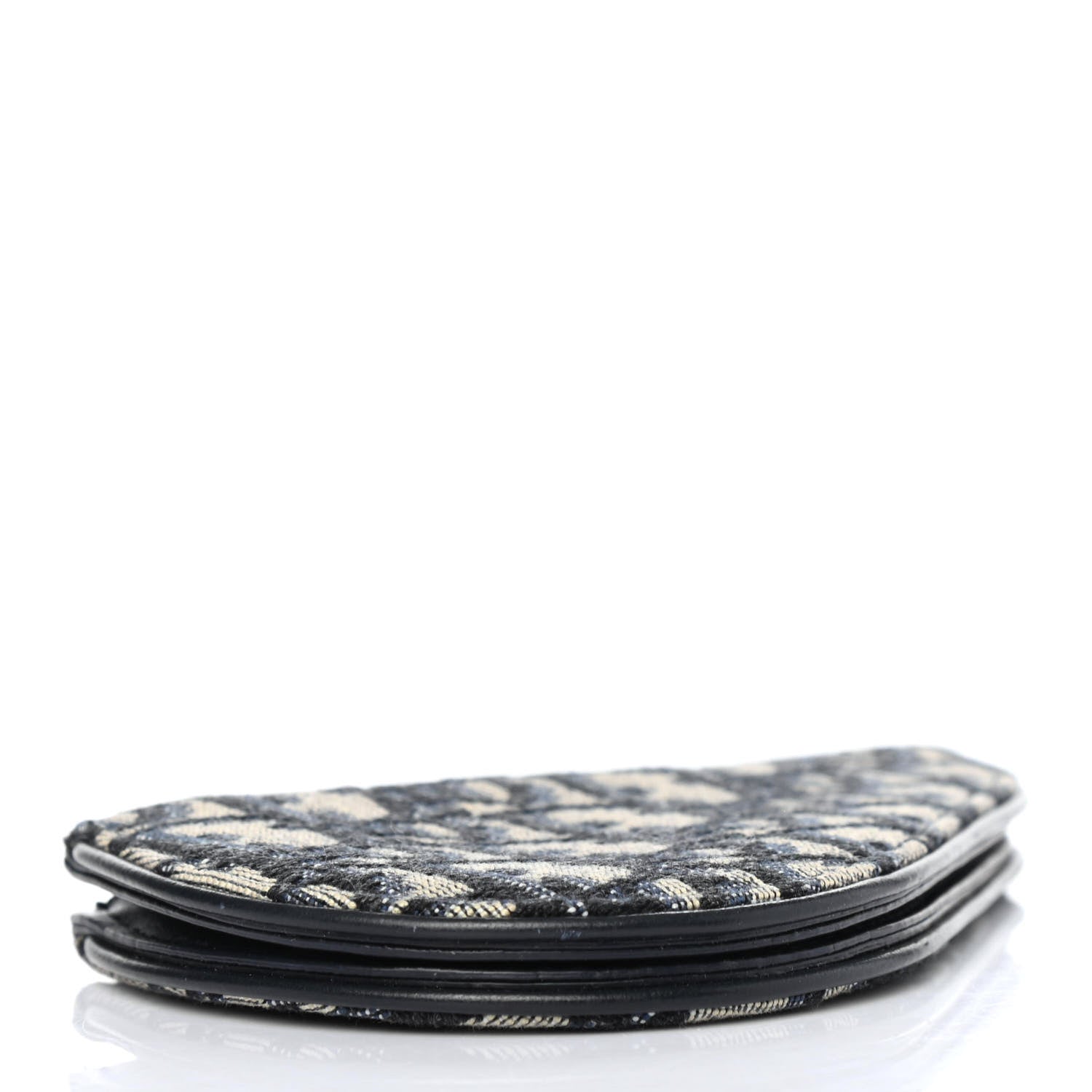 Christian Dior Oblique Saddle Coin Purse Blue 3 of 4