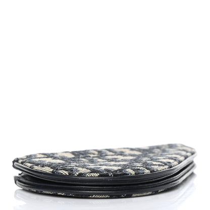 Christian Dior Oblique Saddle Coin Purse Blue 3 of 4