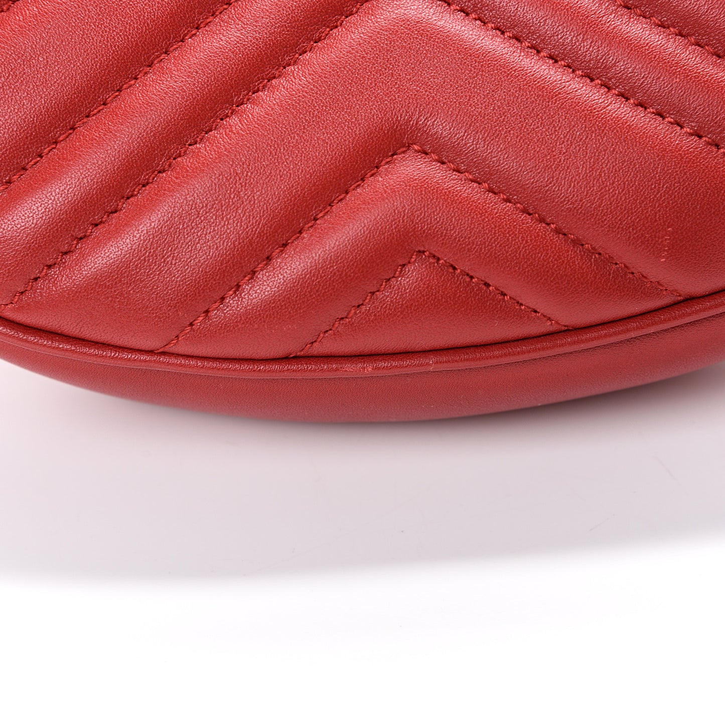 Calfskin Matelasse GG Marmont Belt Bag 75 30 Hibiscus Red