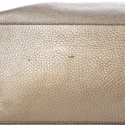 Gucci Metallic Pebbled Calfskin Medium Soho Chain Shoulder Bag Golden Beige 14 of 18