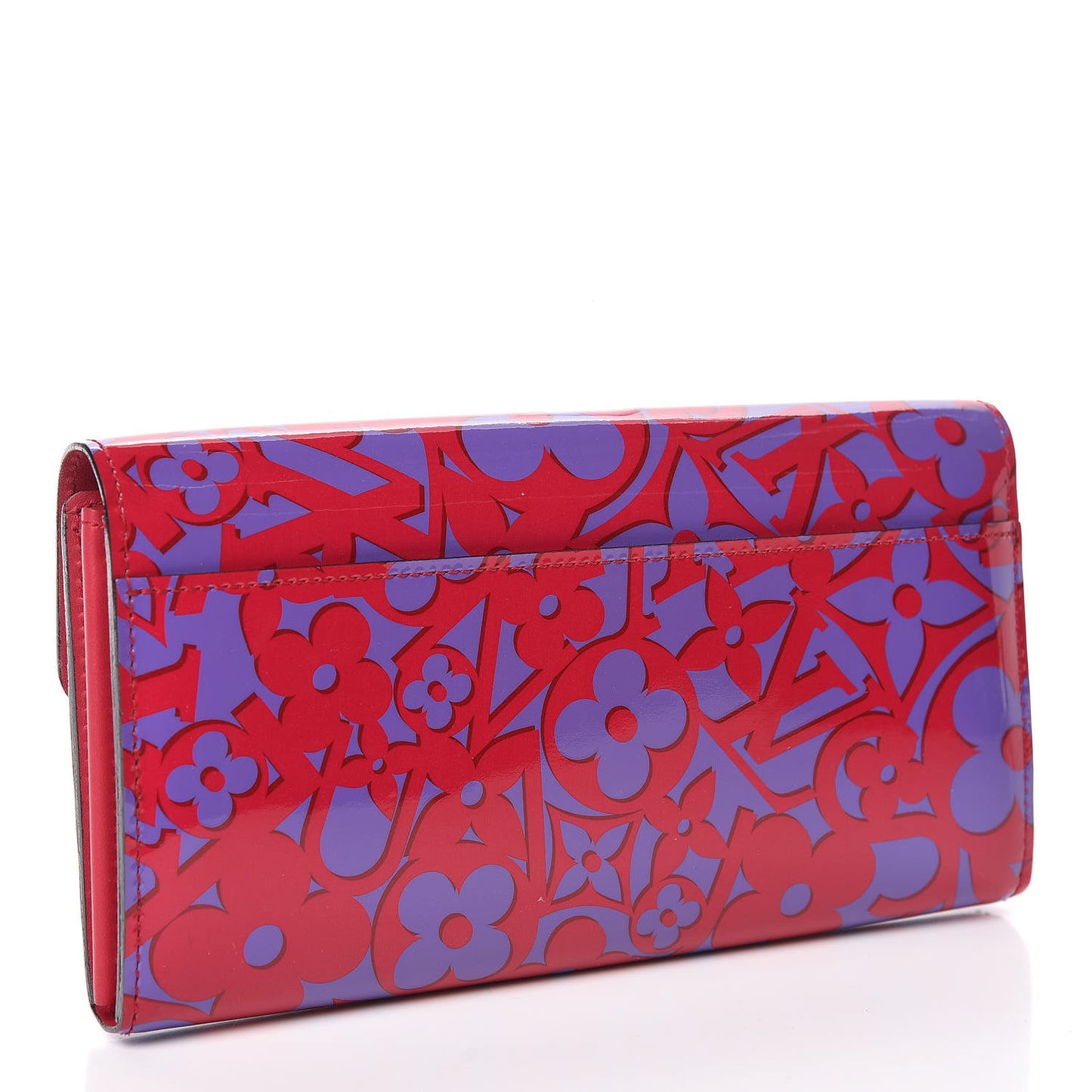 Patent Sweet Monogram Sarah Wallet Rose Indien