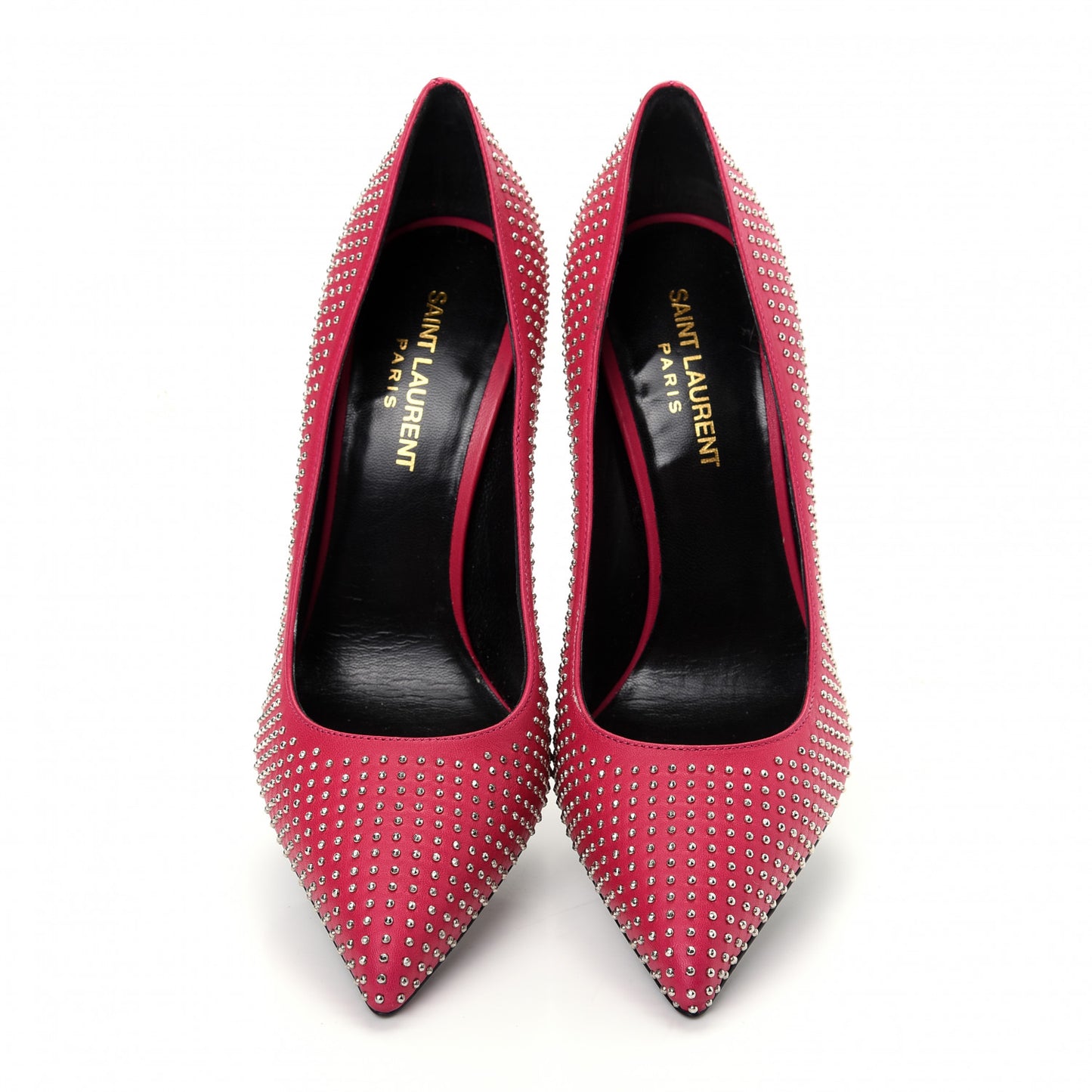 Calfskin Micro Stud Paris 105 Pumps 38 Fuchsia